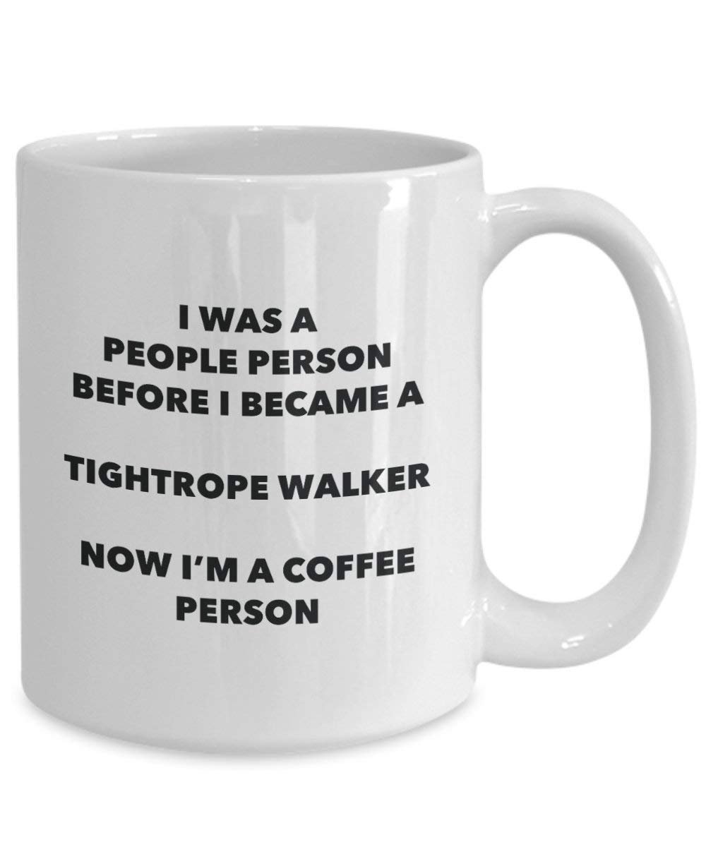Tightrope Walker Coffee Person Mug - Funny Tea Cocoa Cup - Birthday Christmas Coffee Lover Cute Gag Gifts Idea