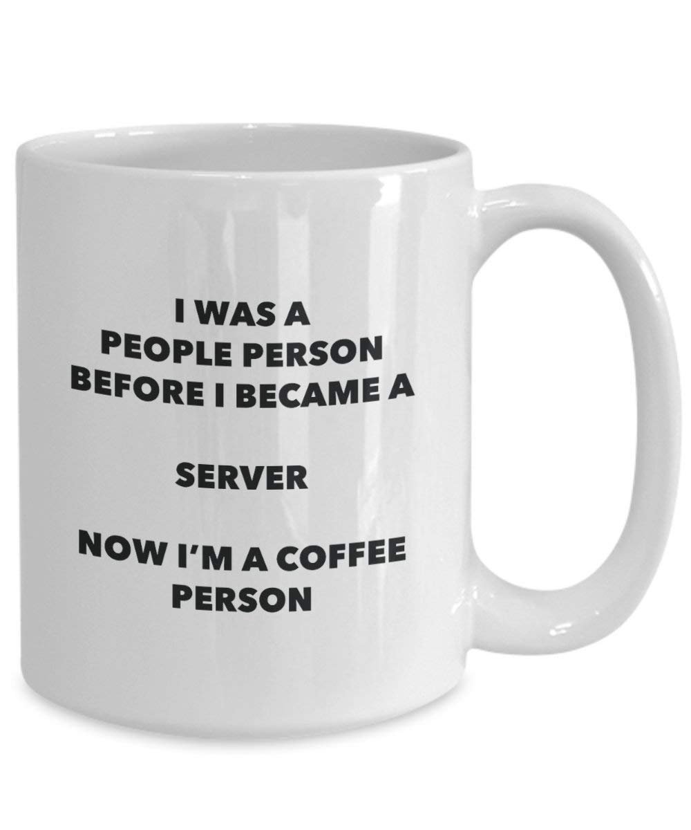 Server Kaffee Person Tasse – Funny Tee Kakao-Tasse – Geburtstag Weihnachten Kaffee Lover Cute Gag Geschenke Idee