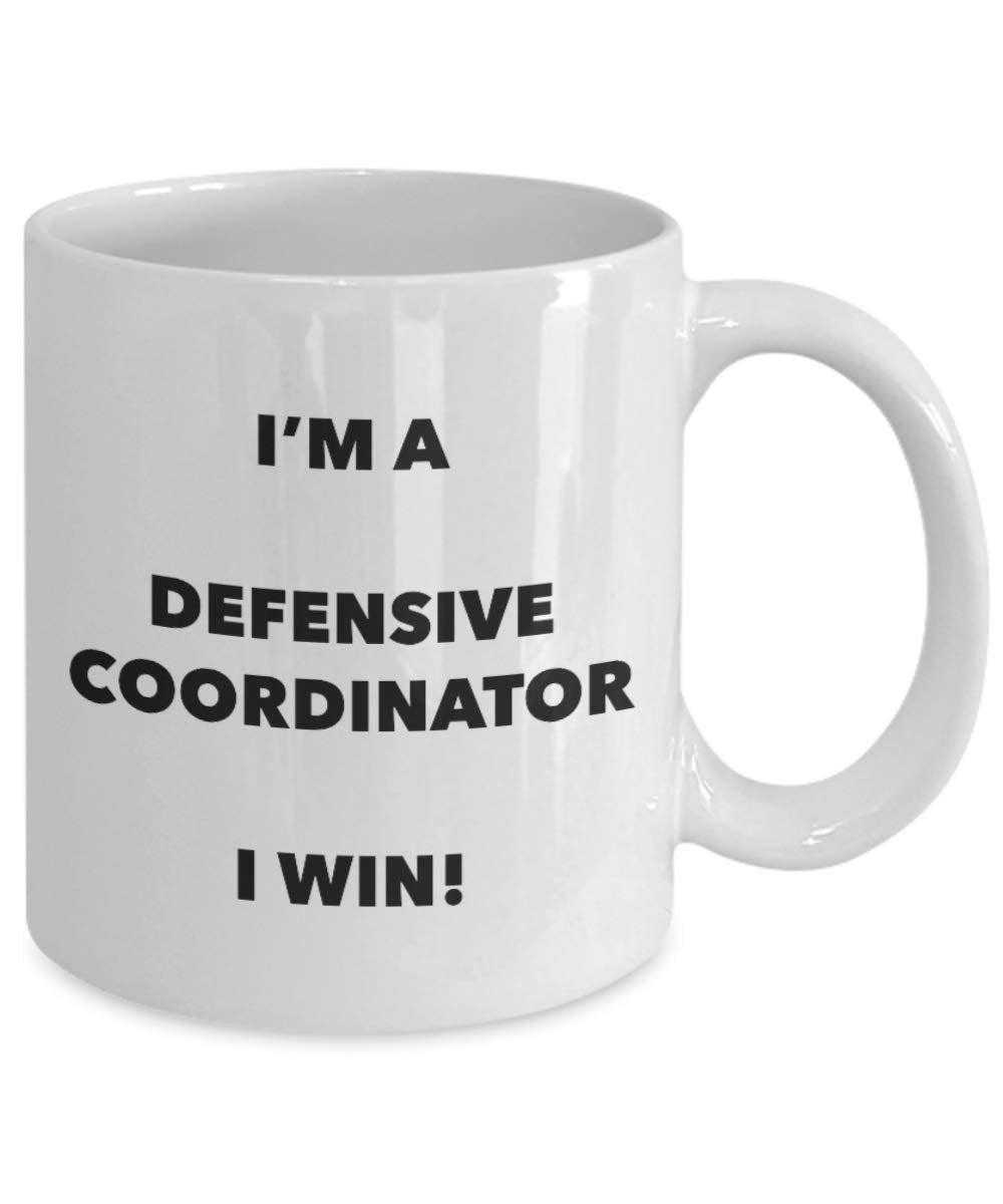 Je suis une Défense Coordinator Mug I Win. – Funny Tasse à café – Fantaisie anniversaire Idée de Gag cadeaux de Noël 11oz blanc