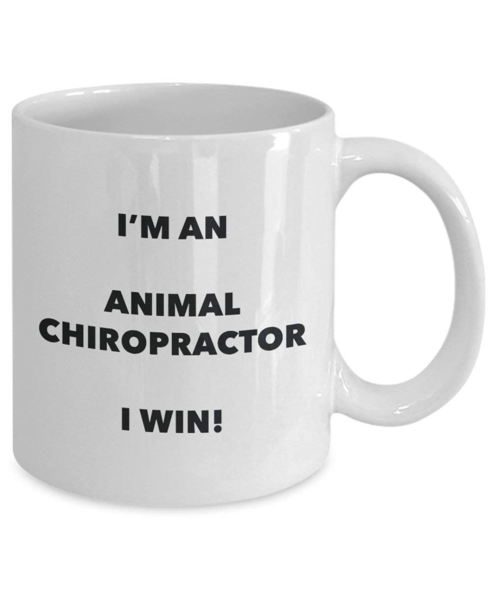 Animal Chiropractor mug – I' m An Animal Chiropractor i Win. – Funny Coffee Cup – novelty Birthday Christmas GAG regalo idea 15oz Infradito colorati estivi, con finte perline