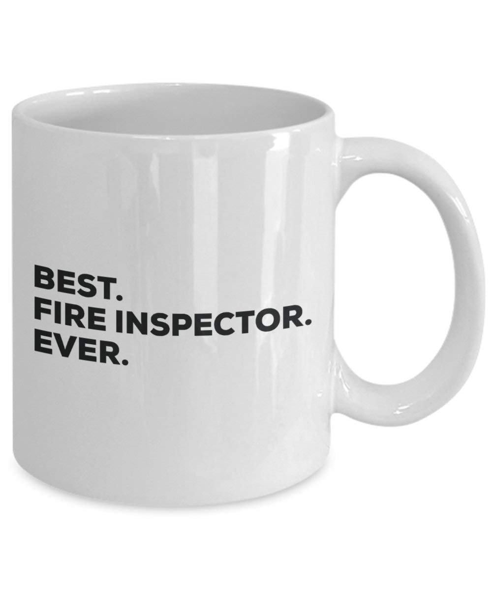 Best Fire Inspector Ever Tasse – Funny Coffee Cup – Thank You Anerkennung für Weihnachten Geburtstag Urlaub Einzigartiges Geschenk Ideen