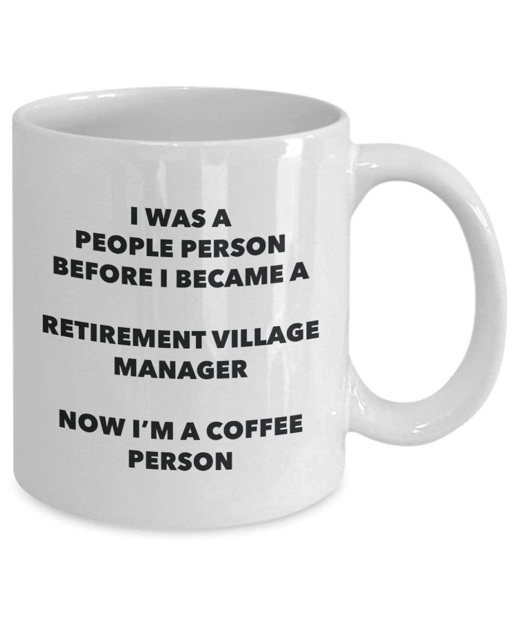 Gestionnaire de village de retraite personne à café Mug Tasse à thé de cacao – rigolo – Anniversaire de Noël amateur de café mignon Gag Gifts Idée 15oz blanc