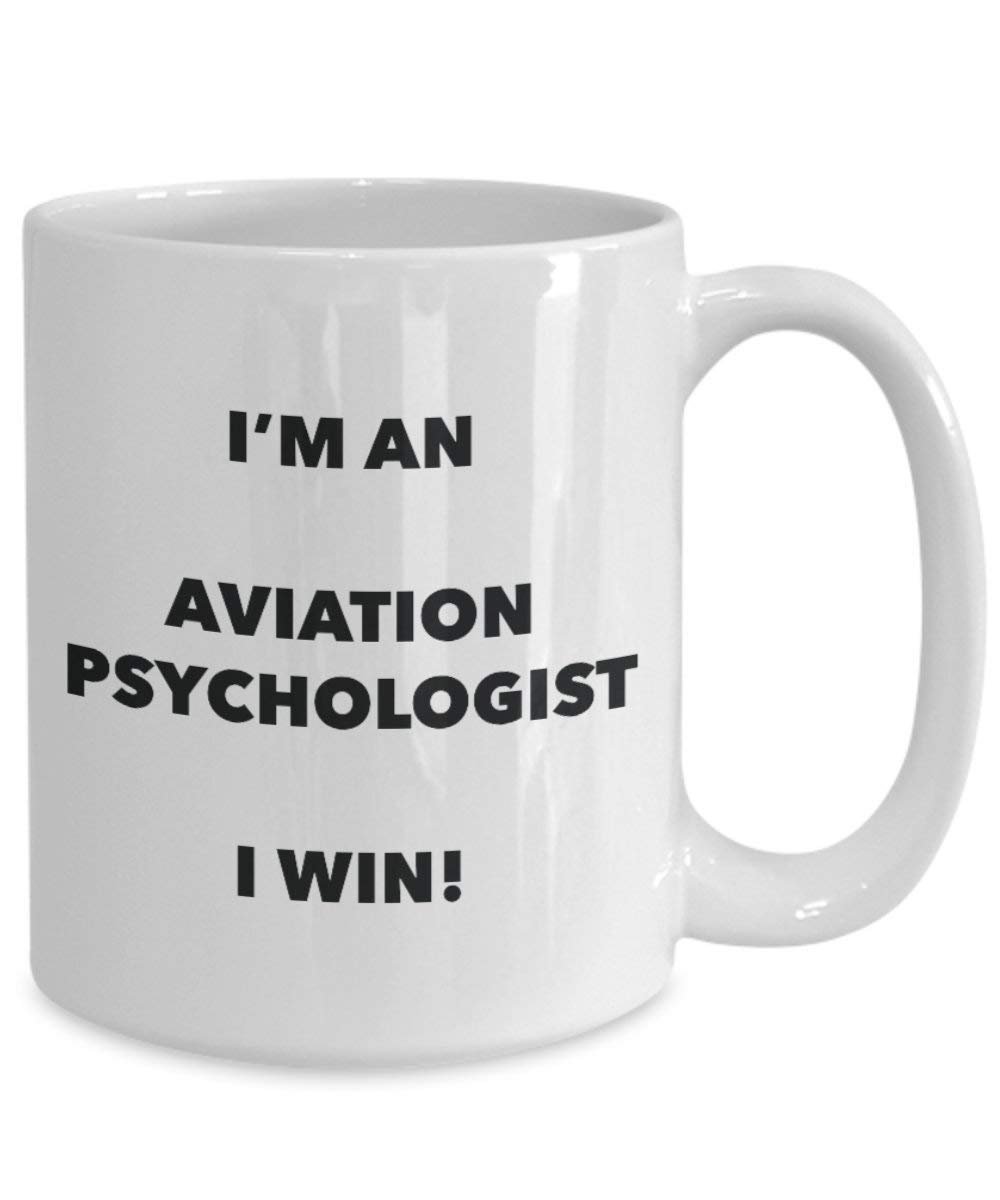 Aviation Psychologe Tasse – Ich bin ein Aviation Psychologe I Win. – Funny Kaffeetasse – Neuheit Geburtstag Weihnachten Gag Geschenke Idee