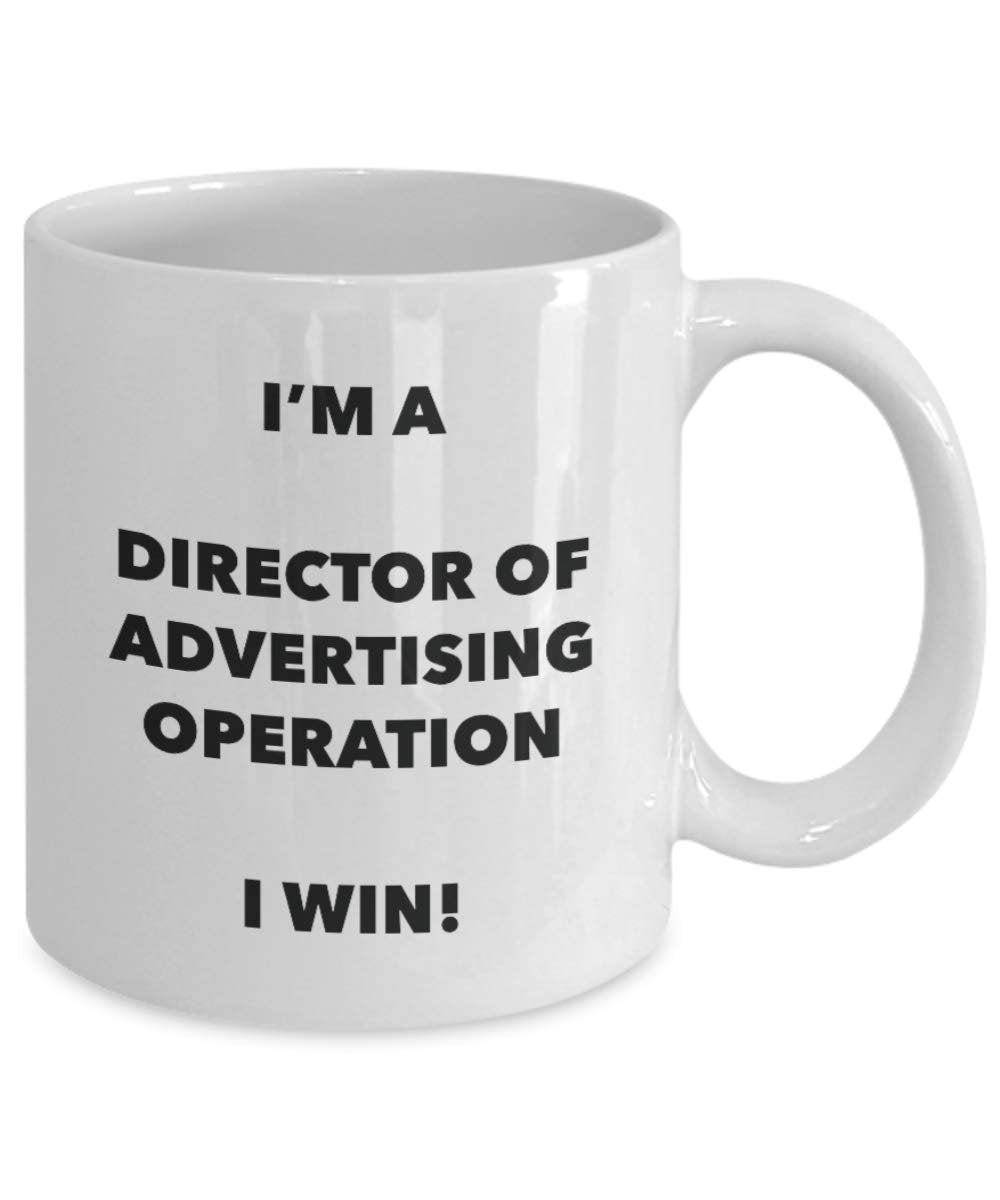 Sono un direttore della pubblicità operazione tazza i Win. – Funny Coffee Cup – novelty Birthday Christmas GAG regalo idea 11oz Infradito colorati estivi, con finte perline