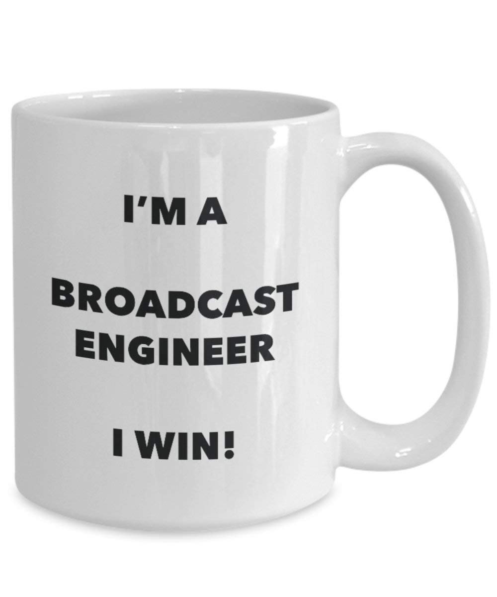 Broadcast Engineer Tasse – I 'm a Broadcast Ingenieur Ich Win. – Funny Kaffee Tasse – Geburtstag Weihnachten Geschenke Idee 11oz weiß