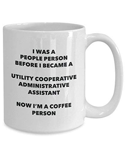 Utility Cooperative Administrative Assistant Coffee Person Mug - Funny Tea Cocoa Cup - Birthday Christmas Coffee Lover Cute Gag Gifts Idea