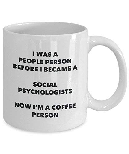 Social Psychologen Kaffee Person Tasse – Funny Tee Kakao-Tasse – Geburtstag Weihnachten Kaffee Lover Cute Gag Geschenke Idee