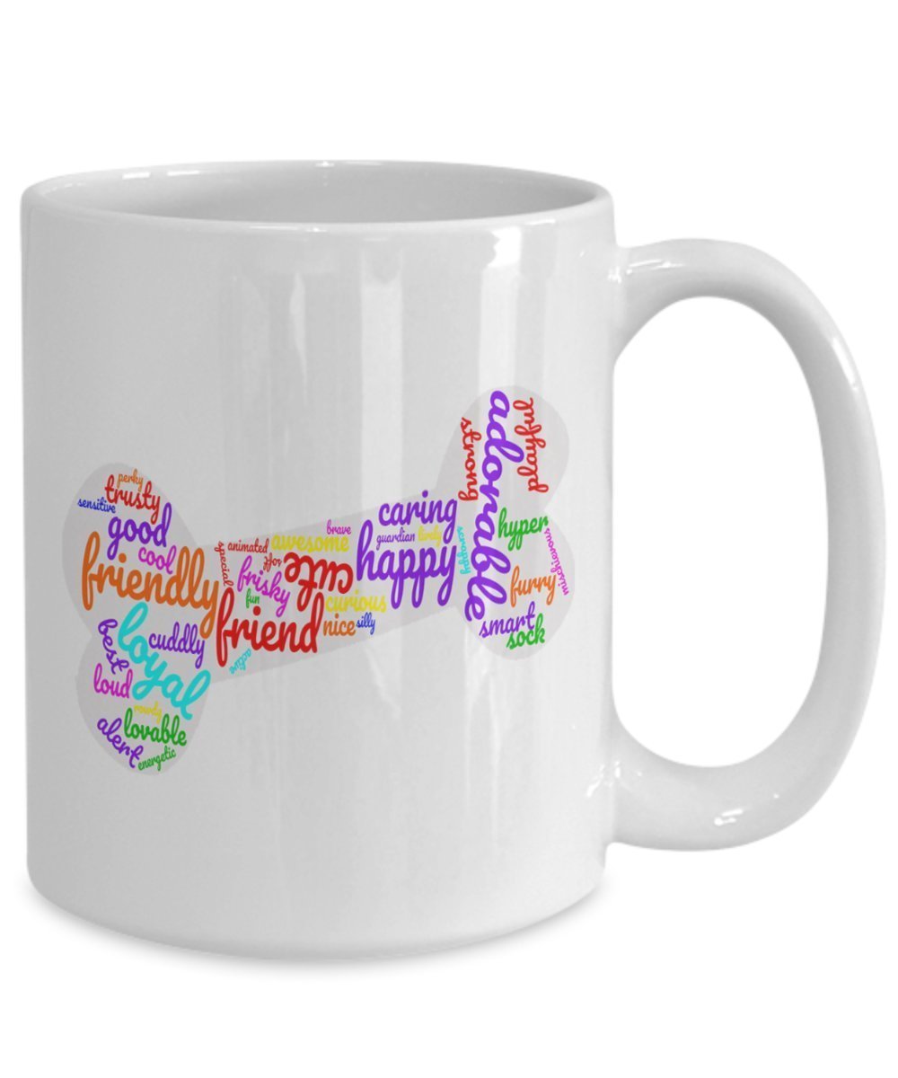 Kaffeetasse mit Aufschrift"Wolken", Geschenkidee