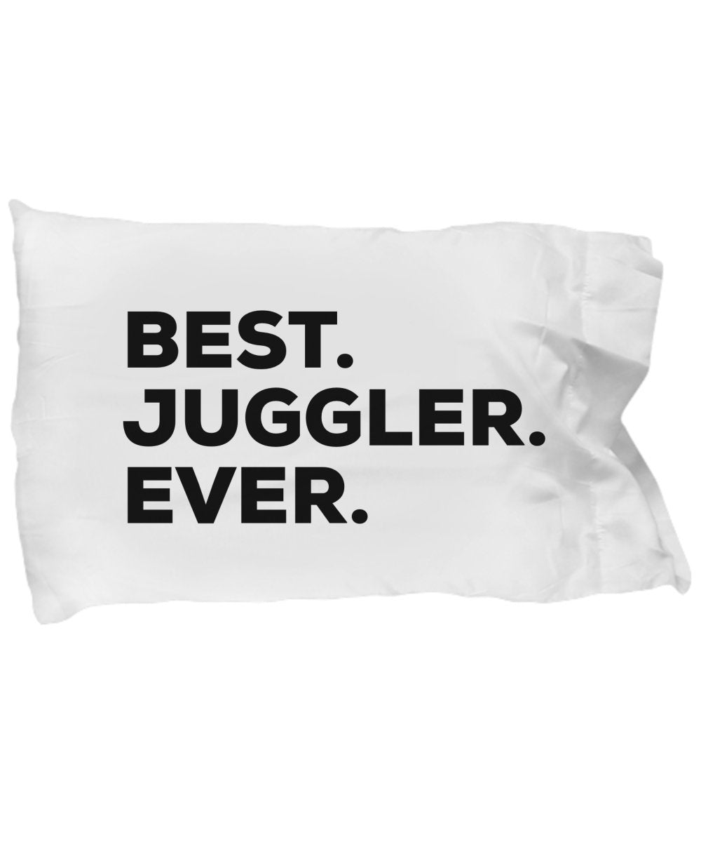 SpreadPassion Juggler Pillow Case - Best Juggler Ever - Ideas For Jugglers - Women Or Men - Funny Gag Inexpensive Present