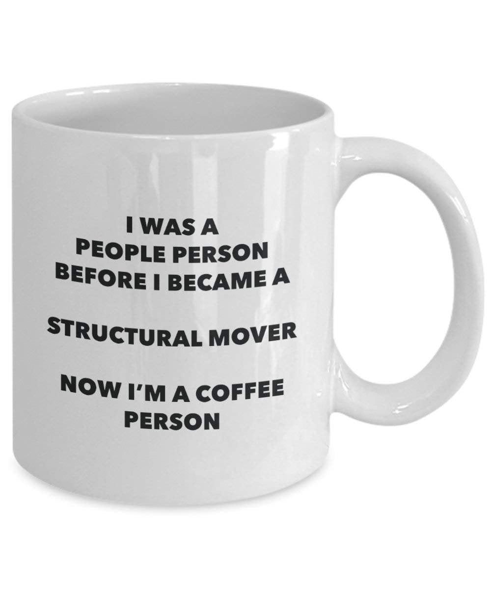Structural Mover personne à café Mug Tasse à thé de cacao – rigolo – Anniversaire de Noël amateur de café mignon Gag Gifts Idée 15oz blanc