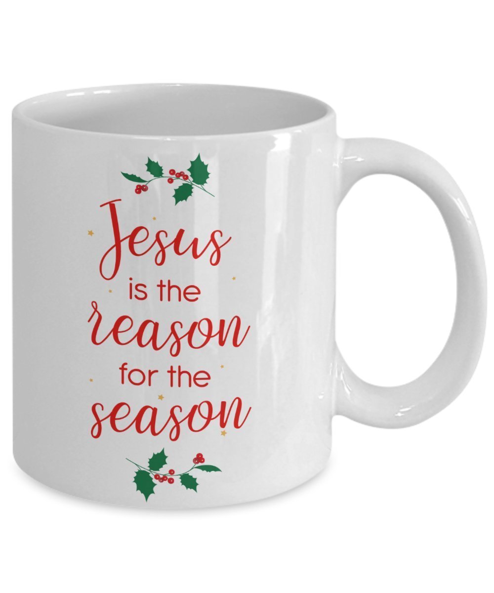 Tasse mit Aufschrift"Jesus is the Reason for the Season", lustige Teetasse, Kakao, Kaffeetasse, Geschenkidee, für Geburtstag, Weihnachten, Jahrestag, Gag