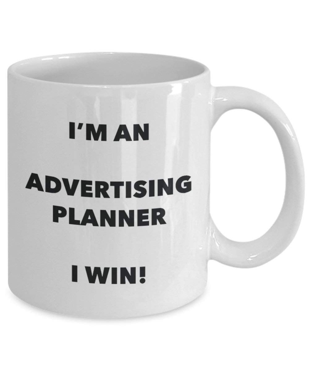 Werbung Planer Tasse – Ich bin ein Werbung Planer I Win. – Funny Kaffeetasse – Neuheit Geburtstag Weihnachten Gag Geschenke Idee