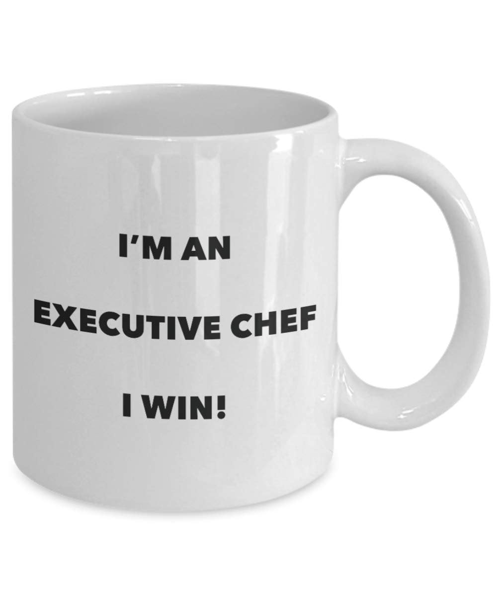 I' m An Executive chef i Win divertente tazza da caffè – Novità compleanno Natale GAG regalo idea 15oz Infradito colorati estivi, con finte perline