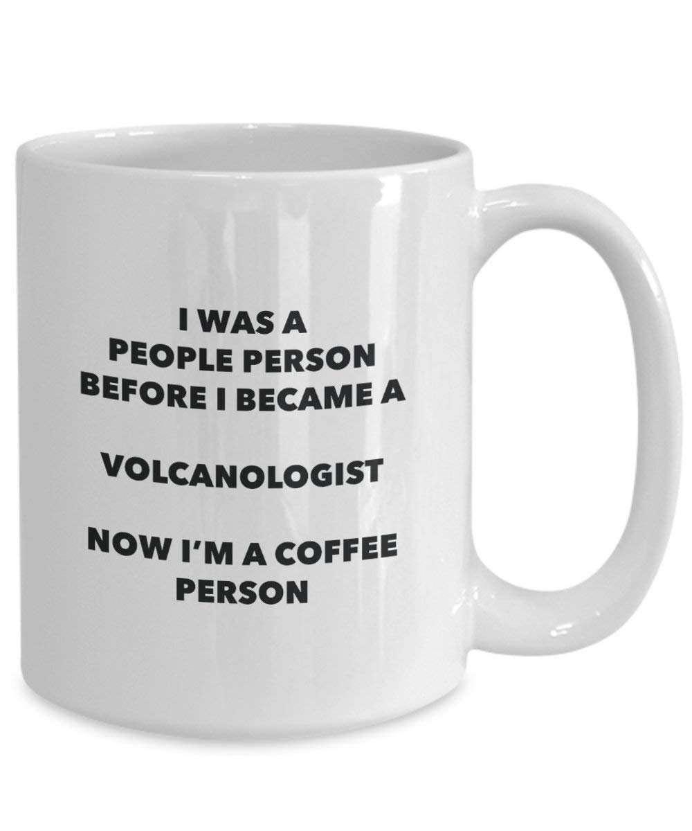 Volcanologist Coffee Person Mug - Funny Tea Cocoa Cup - Birthday Christmas Coffee Lover Cute Gag Gifts Idea