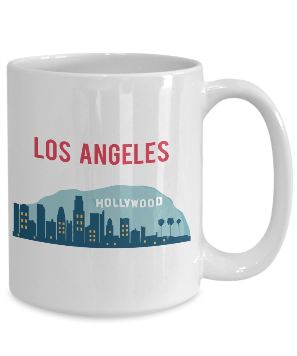 Lustige Tasse mit Aufschrift „Los Angeles“ für Tee, Kakao, Kaffeetasse – Neuheit Geburtstag Weihnachten Jahrestag Gag Geschenkidee