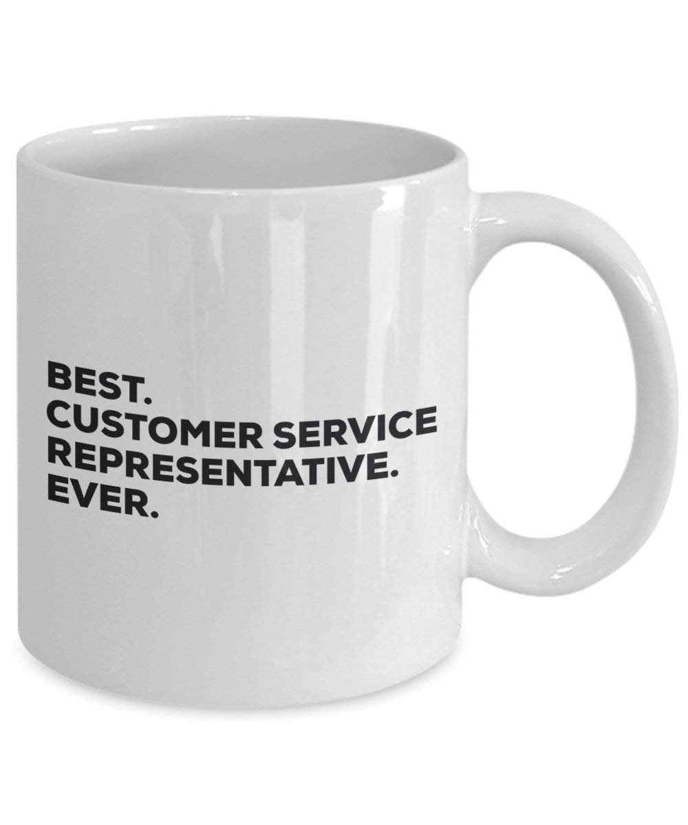 Meilleur Service à la Clientèle représentant jamais Mug rigolo – Tasse à café – Thank You Appréciation pour Noël Anniversaire Vacances Cadeau unique idées 15oz blanc