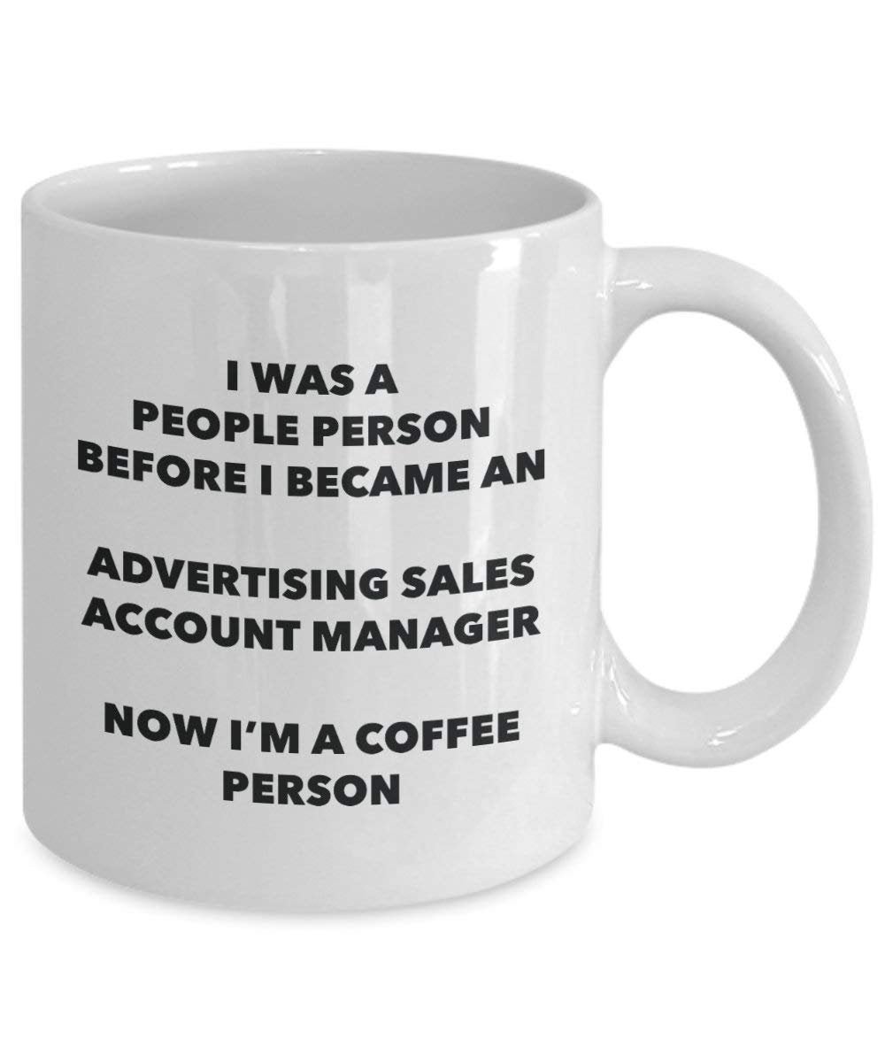 Pubblicità vendite account manager cacao persona – Tazza da tè caffè tazza – Birthday Christmas Coffee Lover cute GAG regalo idea 15oz Infradito colorati estivi, con finte perline