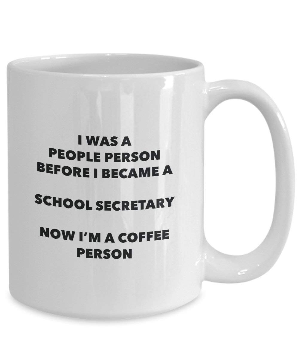 Schule Secretary Kaffee Person Tasse – Funny Tee Kakao-Tasse – Geburtstag Weihnachten Kaffee Lover Cute Gag Geschenke Idee