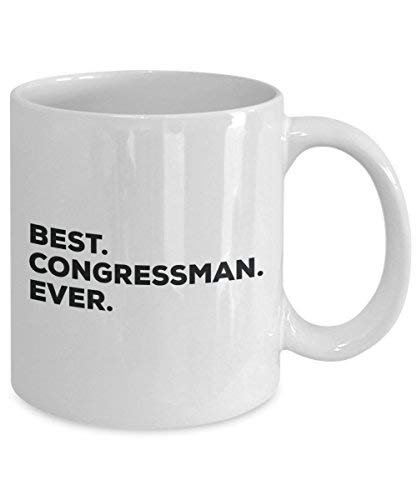 Best Congressman Ever Mug - Funny Coffee Cup -Thank You Appreciation for Christmas Birthday Holiday Unique Gift Ideas