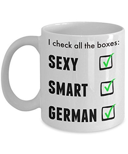Funny German Pride Coffee Mug For Men or Women - I Am Proud Novelty Love Cup