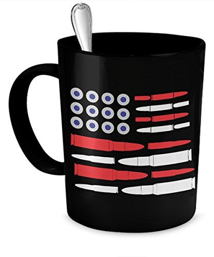 Ammo Coffee Mug - Ammo Flag - Ammo Flag Mug - 11 OZ Coffee Mug - Dishwasher and Microwave Safe Mug