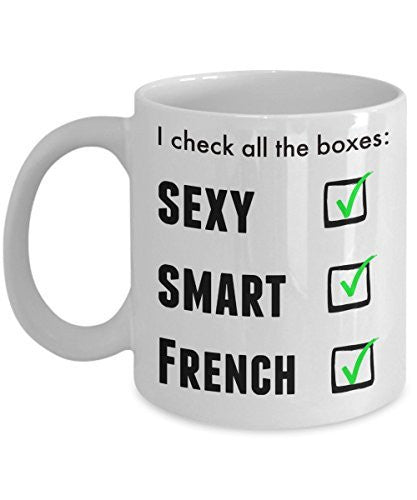 Funny French Pride Coffee Mug For Men or Women - I Am Proud Novelty Love Cup