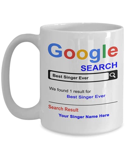 Personalized Singer Mug - Singer Gifts - Custom Singer Mug - Singer Birthday Anniversary Christmas Gift Idea