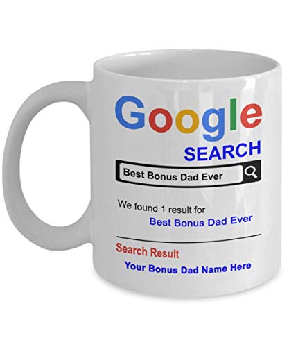 Personalized Bonus Dad Mug - Best Bonus Dad Ever Coffee Cup - Personalized Father's day Gifts - Gift for Bonus Dad - Thank you gifts for Christmas Birthday
