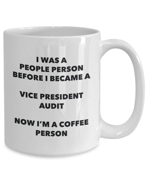 Vice President Audit Coffee Person Mug - Funny Tea Cocoa Cup - Birthday Christmas Coffee Lover Cute Gag Gifts Idea