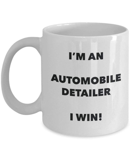 Automarke Detailer Tasse – Ich bin ein Automarke Detailer I Win. – Funny Kaffeetasse – Neuheit Geburtstag Weihnachten Gag Geschenke Idee