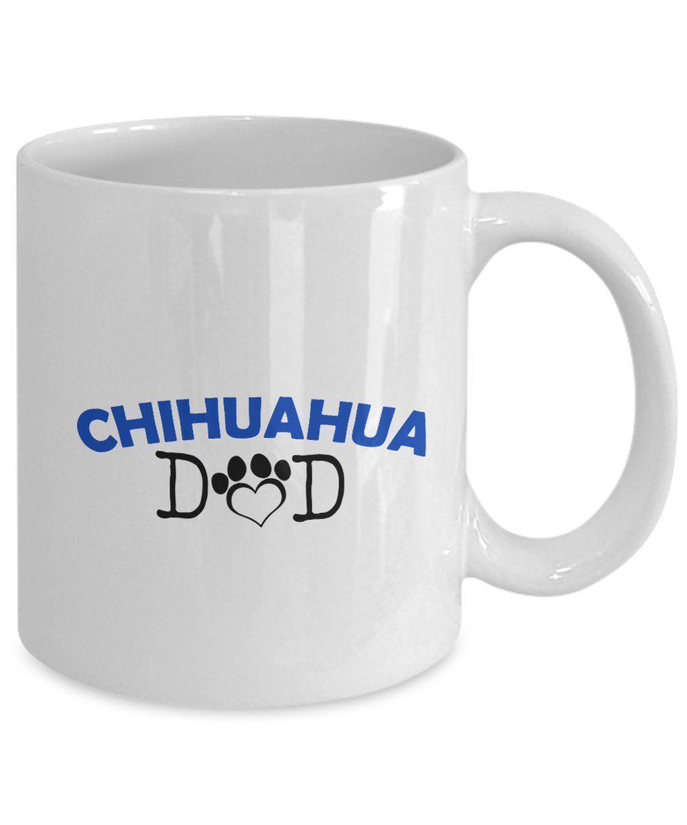 Funny Chihuahua Couple Mug – Chihuahua Dad – Chihuahua Mom – Chihuahua Lover Gifts - Unique Ceramic Gifts Idea (Dad & Mom)