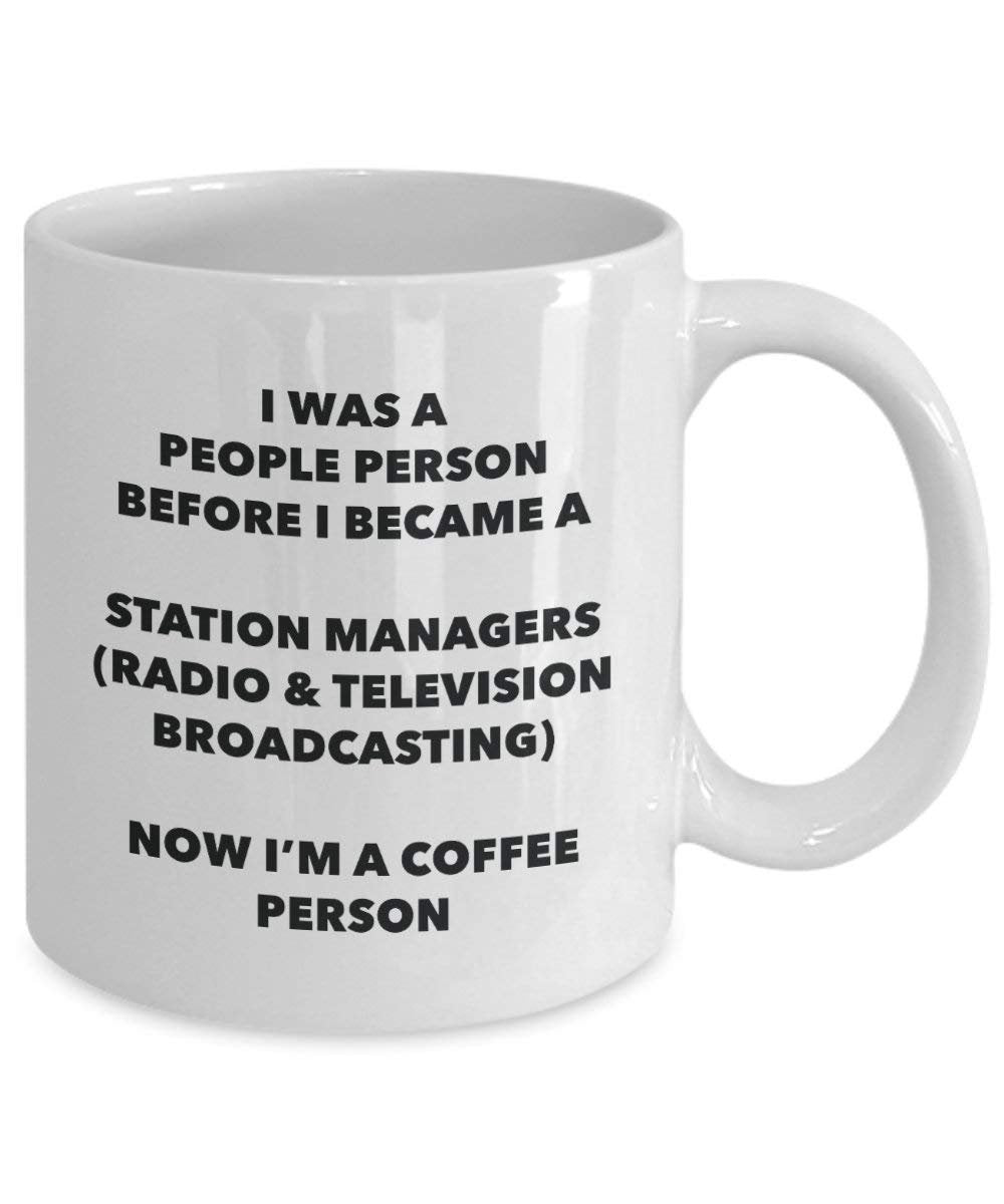 Station Managers (Radio & Television Broadcasting) Coffee Person Mug - Funny Tea Cocoa Cup - Birthday Christmas Coffee Lover Cute Gag Gifts Idea