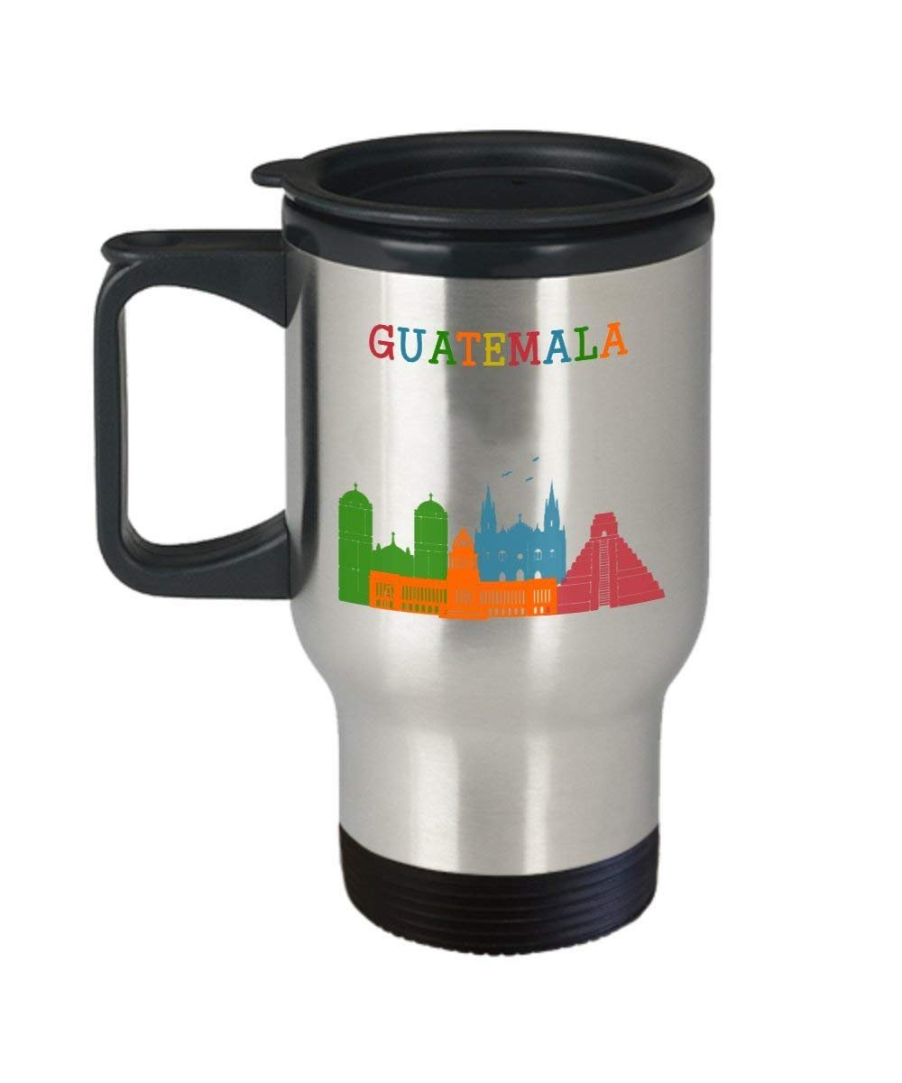 Tazza da viaggio Guatemala – divertente tazza termica per tè caldo o caffè – idea regalo per compleanno, Natale, anniversario
