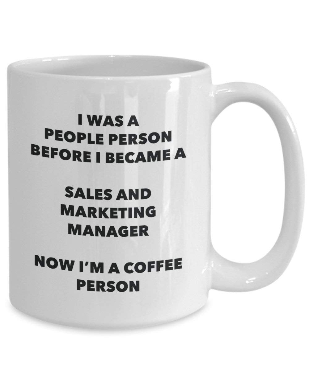 Sales And Marketing Manager Coffee Person Mug - Funny Tea Cocoa Cup - Birthday Christmas Coffee Lover Cute Gag Gifts Idea