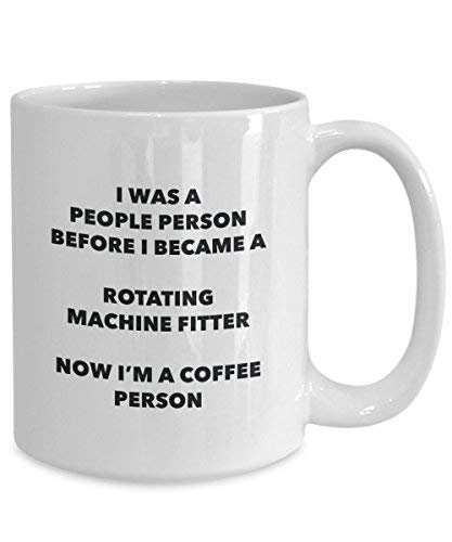 Rotating Machine Fitter Coffee Person Mug - Funny Tea Cocoa Cup - Birthday Christmas Coffee Lover Cute Gag Gifts Idea