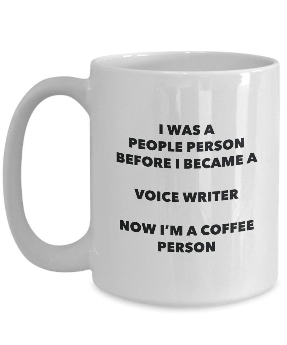 Voice Writer Coffee Person Mug - Funny Tea Cocoa Cup - Birthday Christmas Coffee Lover Cute Gag Gifts Idea