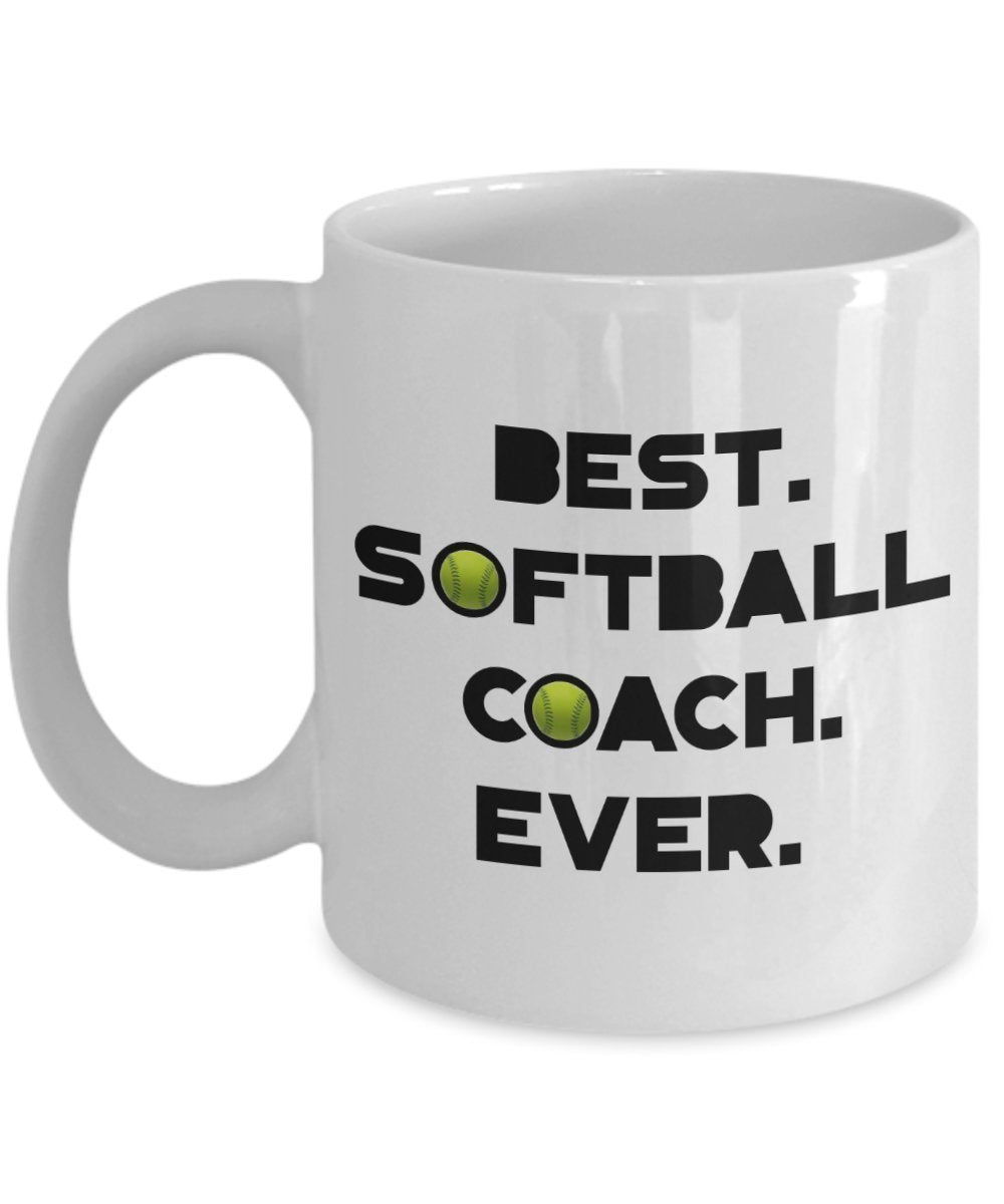 Coach Thank You Geschenk Softball – Softball Coach Kaffee Tasse – Funny Tee Hot Kakao-Tasse – Neuheit Geburtstag Weihnachten Gag Geschenke Idee 15oz weiß