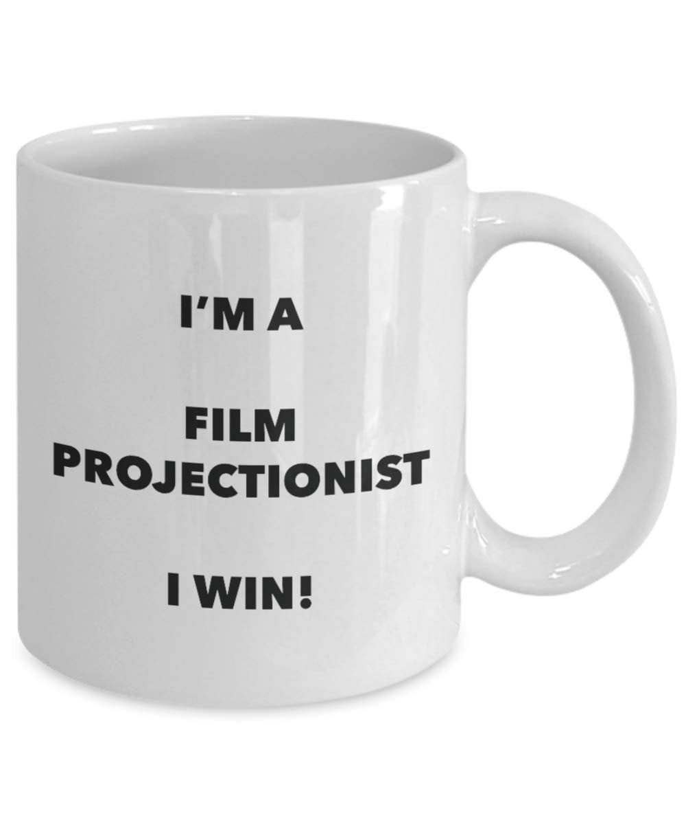 I' m A film Projectionist tazza i Win – Funny Coffee Cup – novelty Birthday Christmas GAG regalo idea
