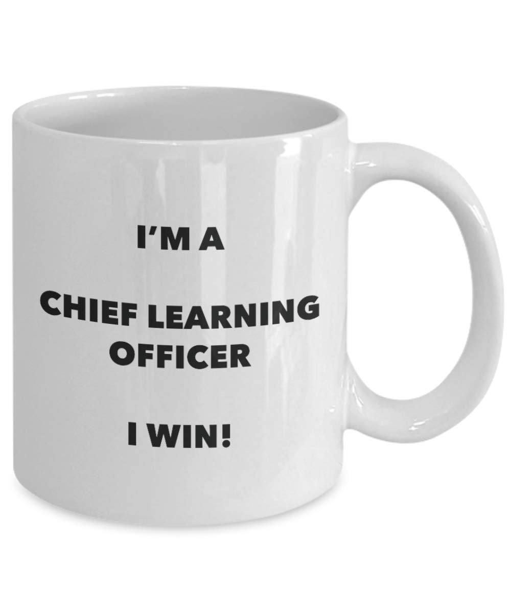 Chief Learning Officer Mug – Je suis un directeur d'apprentissage I Win. – Funny Tasse à café – Fantaisie anniversaire Idée de Gag cadeaux de Noël 15oz blanc