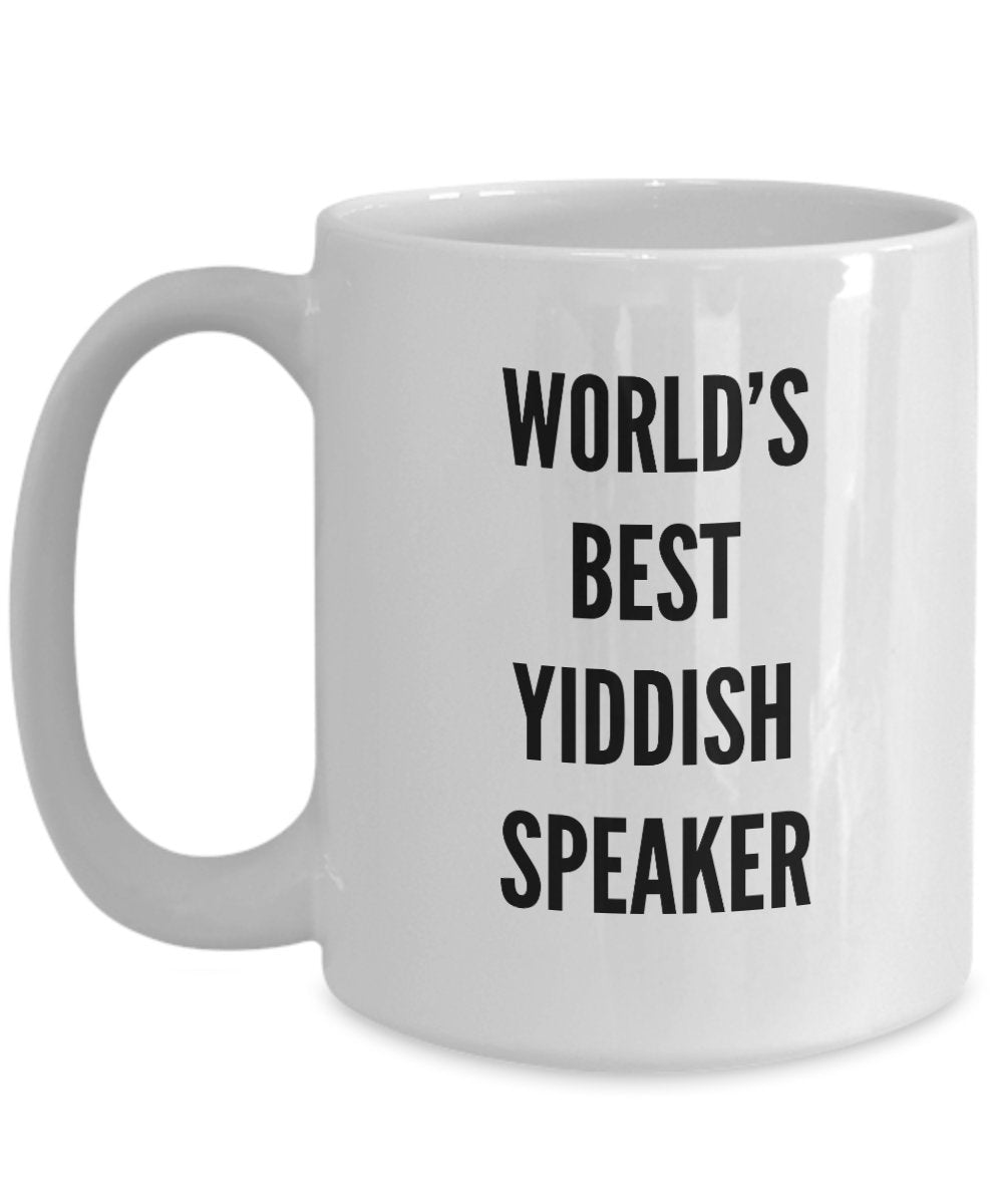 Lustige Yiddish Gifts – World's Best Speaker Tasse – jüdischer Humor Geschenk preiswert