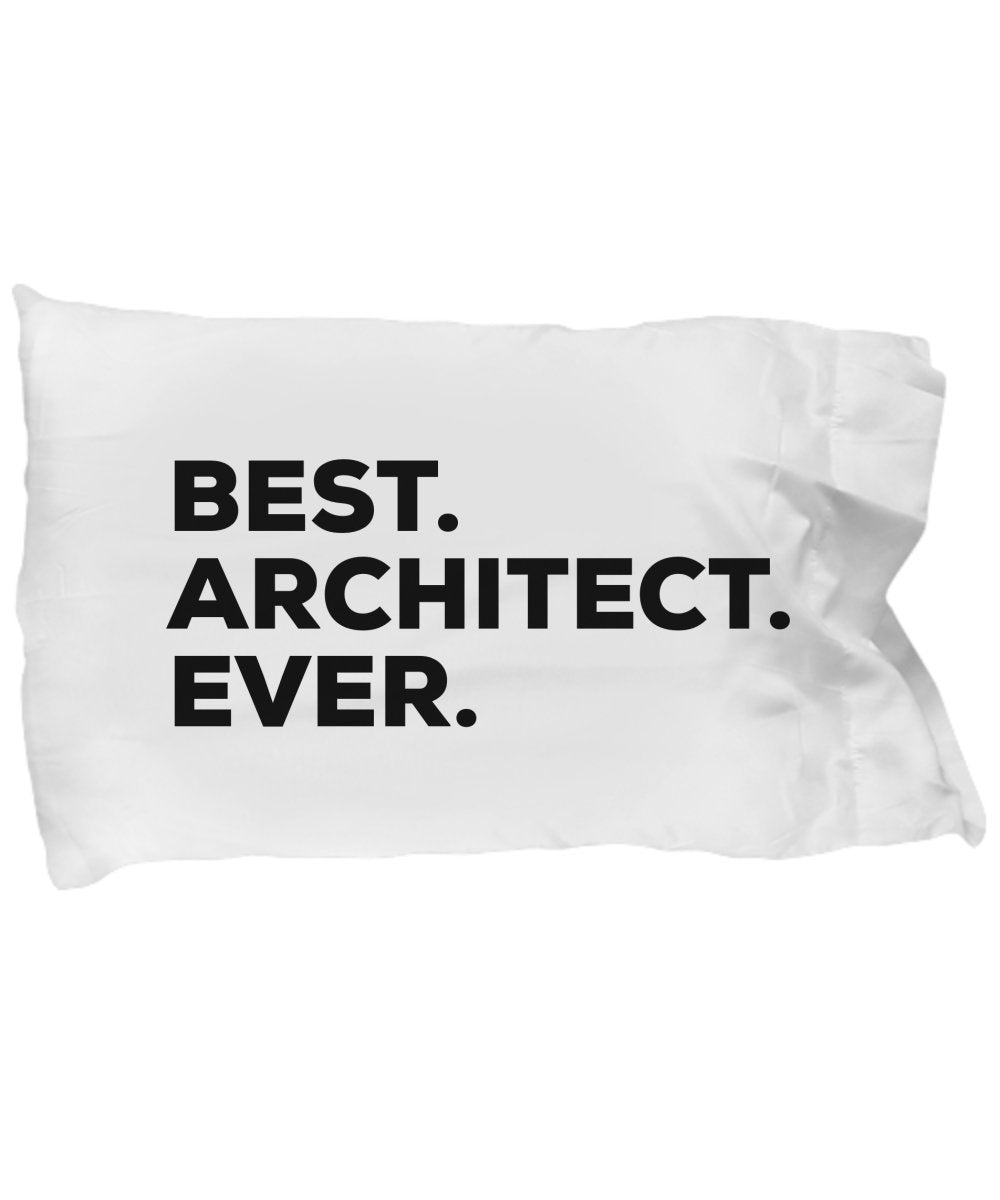 SpreadPassion Architect Pillow Case - For Architects - Funny - Best Architect Ever - Gifts Presents Christmas Birthday