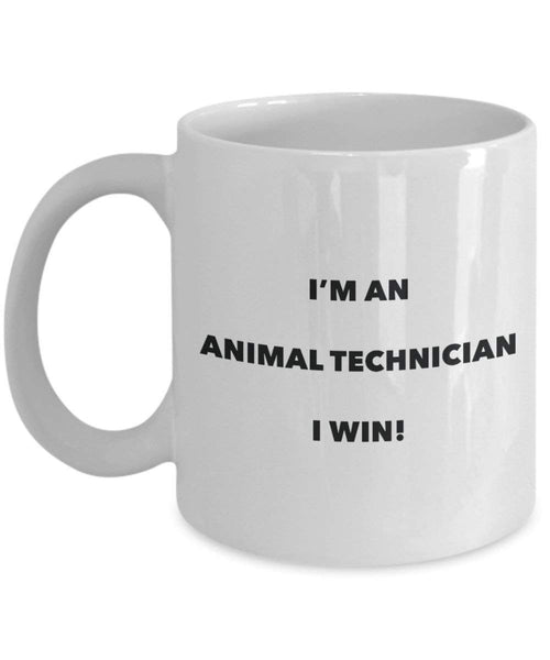 Animal Technician Mug - I'm an Animal Technician I win! - Funny Coffee Cup - Novelty Birthday Christmas Gag Gifts Idea