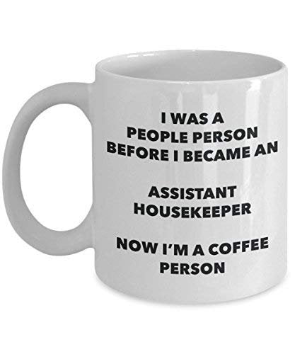Assistant Housekeeper Coffee Person Mug - Funny Tea Cocoa Cup - Birthday Christmas Coffee Lover Cute Gag Gifts Idea