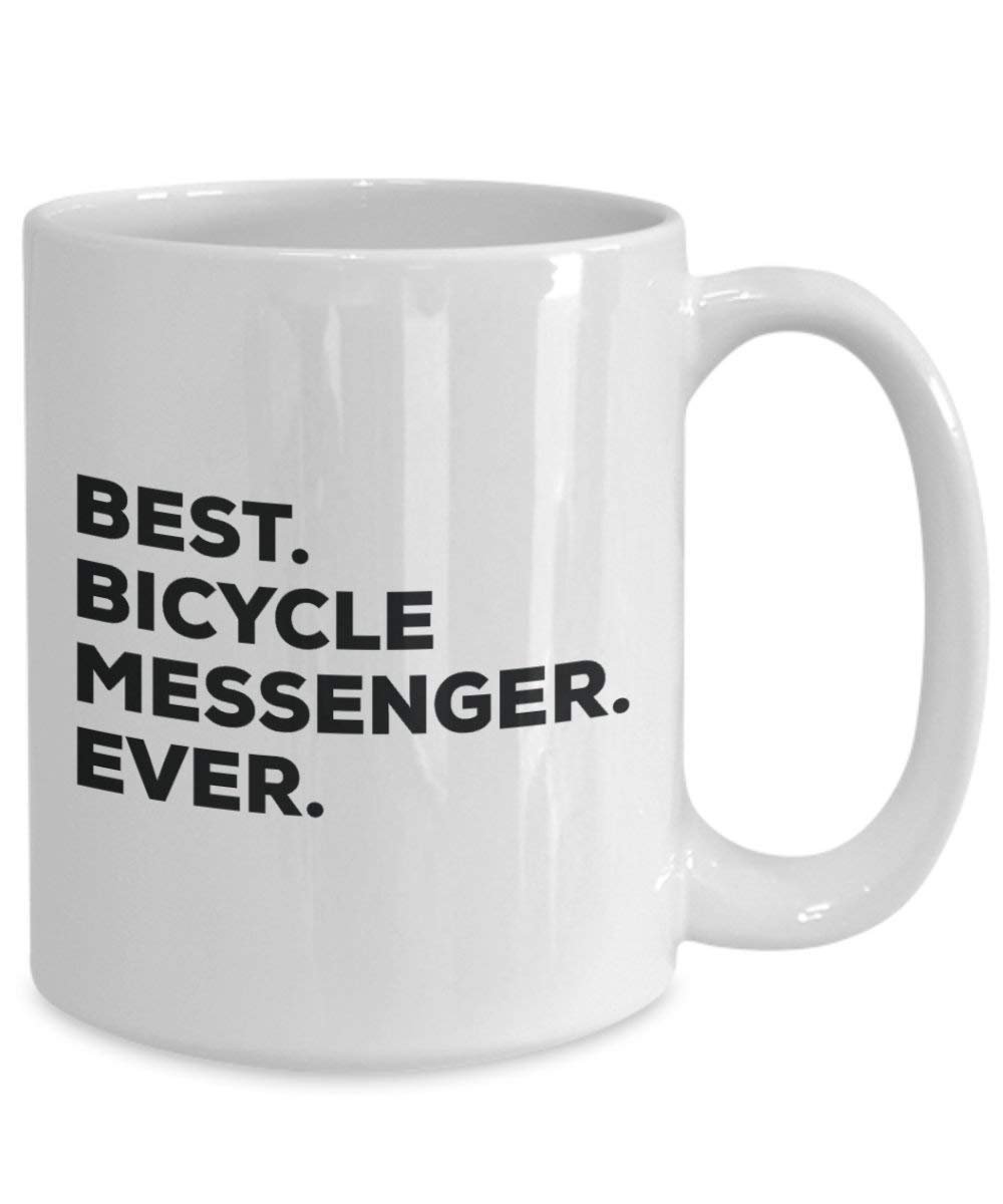 Best Bicycle Messenger Ever Mug - Funny Coffee Cup -Thank You Appreciation For Christmas Birthday Holiday Unique Gift Ideas
