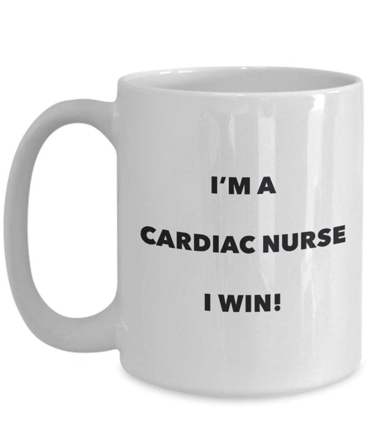 CARDIAC Nurse Tasse – I 'm a Cardiac Nurse I Win. – Funny Kaffeetasse – Neuheit Geburtstag Weihnachten Gag Geschenke Idee