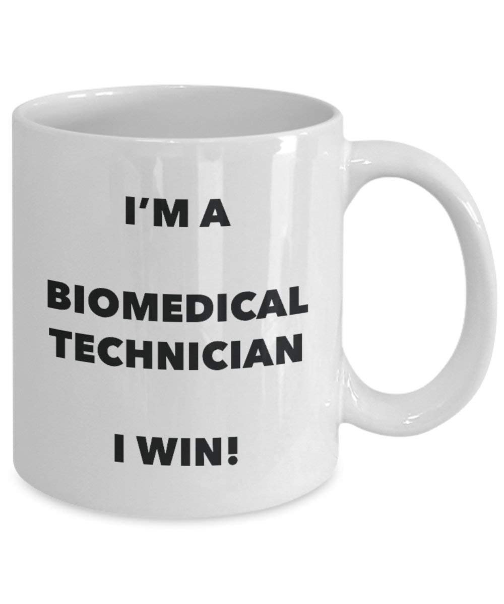 biomedizinischen Technician Tasse – I 'm a biomedizinischen Techniker I Win. – Funny Kaffeetasse – Neuheit Geburtstag Weihnachten Gag Geschenke Idee