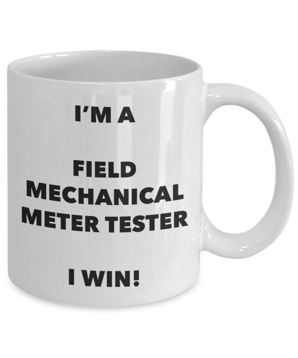 Sono un campo meccanico tester tazza i Win – Funny Coffee Cup – novelty Birthday Christmas GAG regalo idea 15oz Infradito colorati estivi, con finte perline