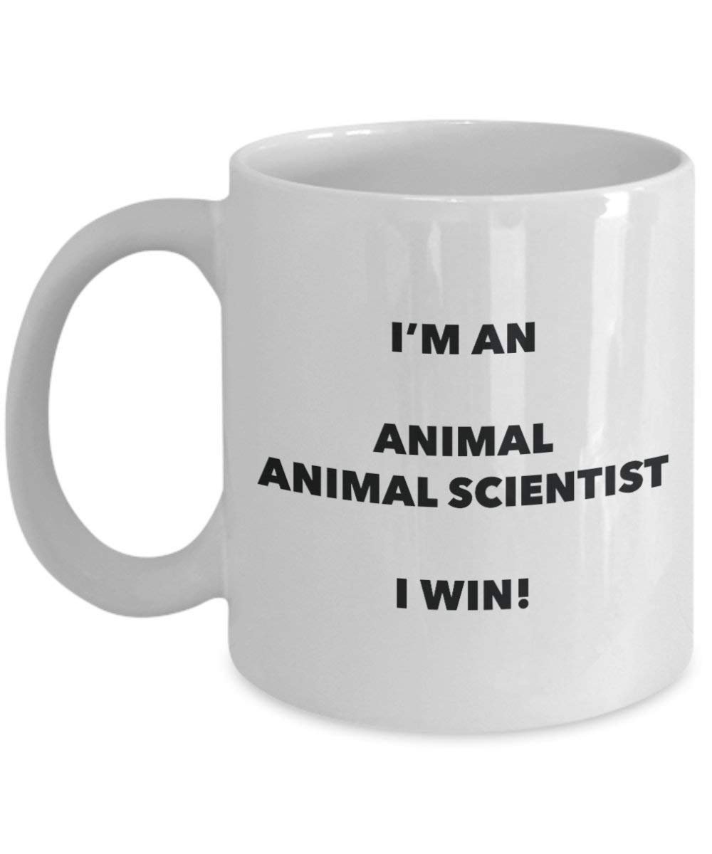 Animal Scientifique Mug – Je suis un Animal Scientifique I Win. – Funny Tasse à café – Fantaisie anniversaire Idée de Gag cadeaux de Noël 11oz blanc