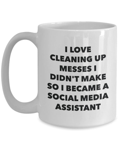 I Became a Social Media Assistant Mug - Coffee Cup - Social Media Assistant Gifts - Funny Novelty Birthday Present Idea