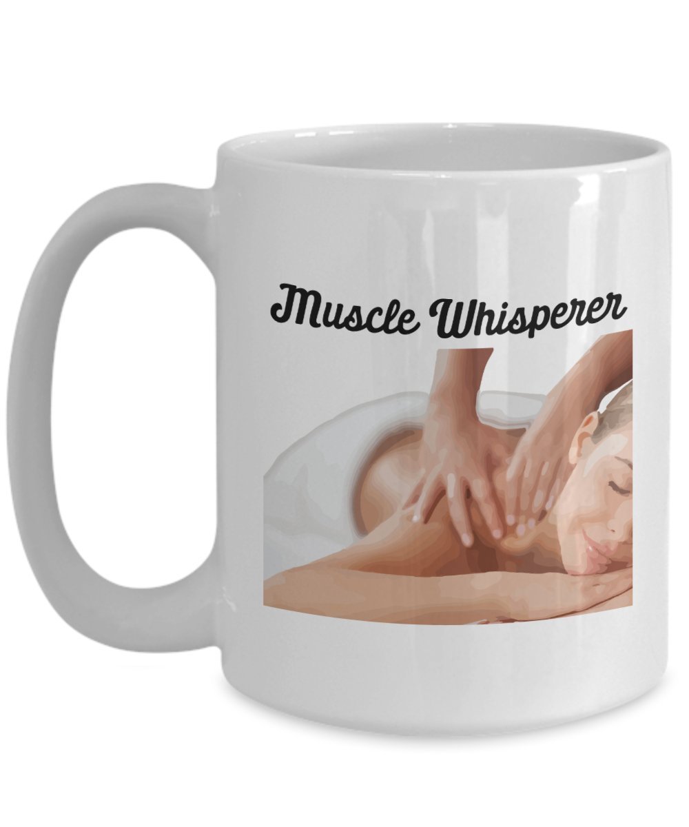 Muscle Whisperer Mug - Funny Tea Hot Cocoa Coffee Cup - Novelty Birthday Christmas Gag Gifts Idea